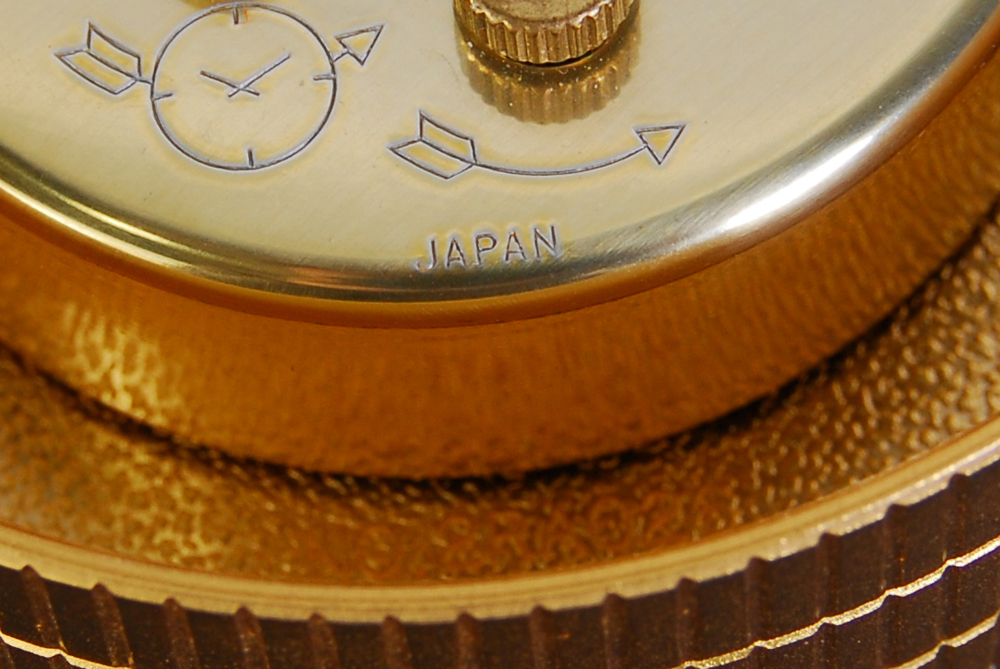 Bulova Twenty Dollar Gold Coin Lady Liberty Alarm Clock