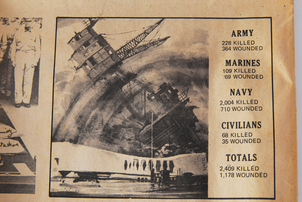 Historic "Honolulu Star-Bulletin" Newspaper: Pearl Harbor Attack