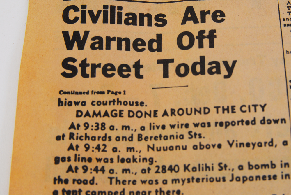 Historic "Honolulu Star-Bulletin" Newspaper: Pearl Harbor Attack