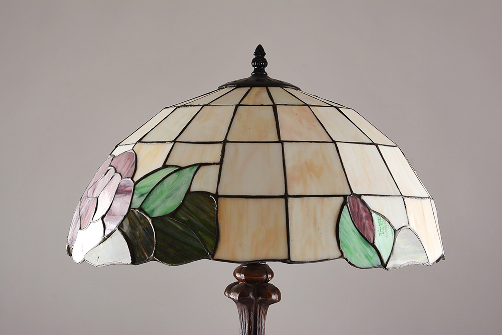 Floral Stained Glass Lamp