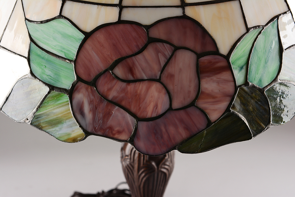 Floral Stained Glass Lamp