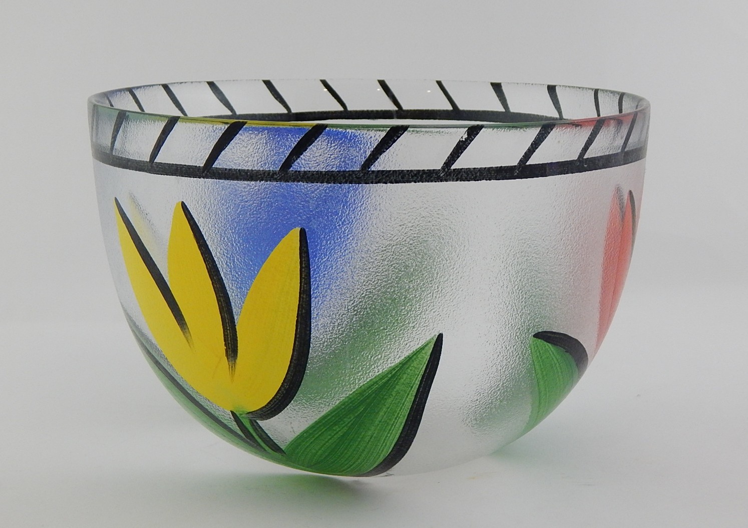 Kosta Boda Hydman Tulip Bowl and Platter