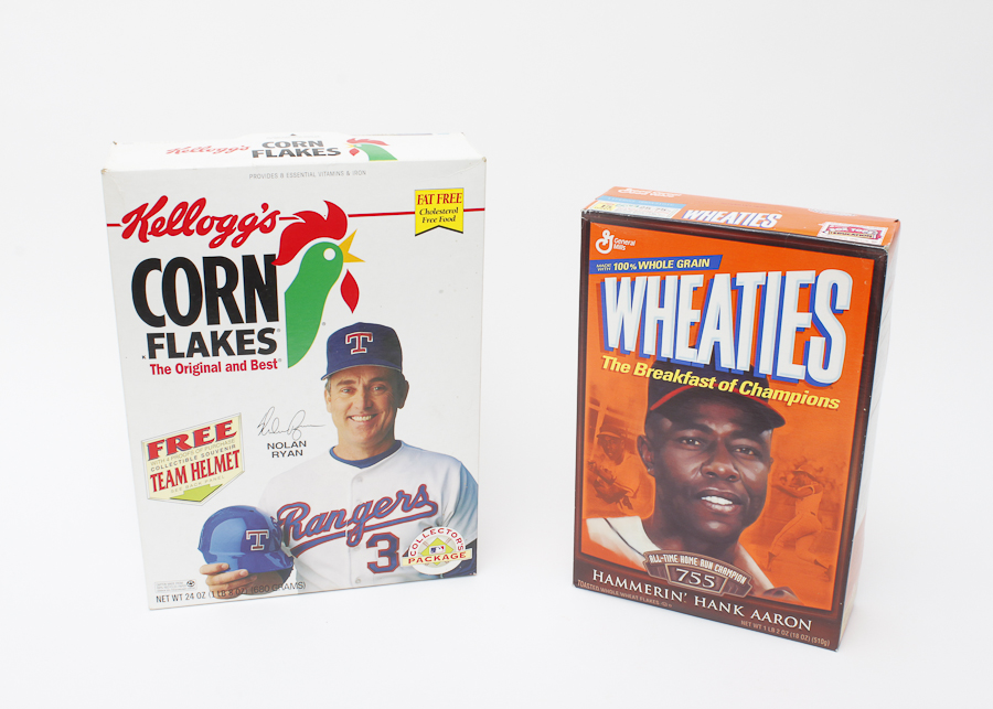 Commemorative Baseball Cereal Boxes