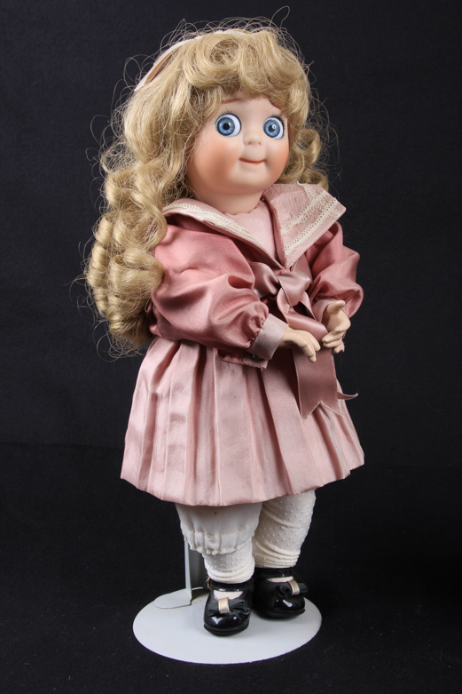 Pair of Porcelain Antique Reproduction Dolls