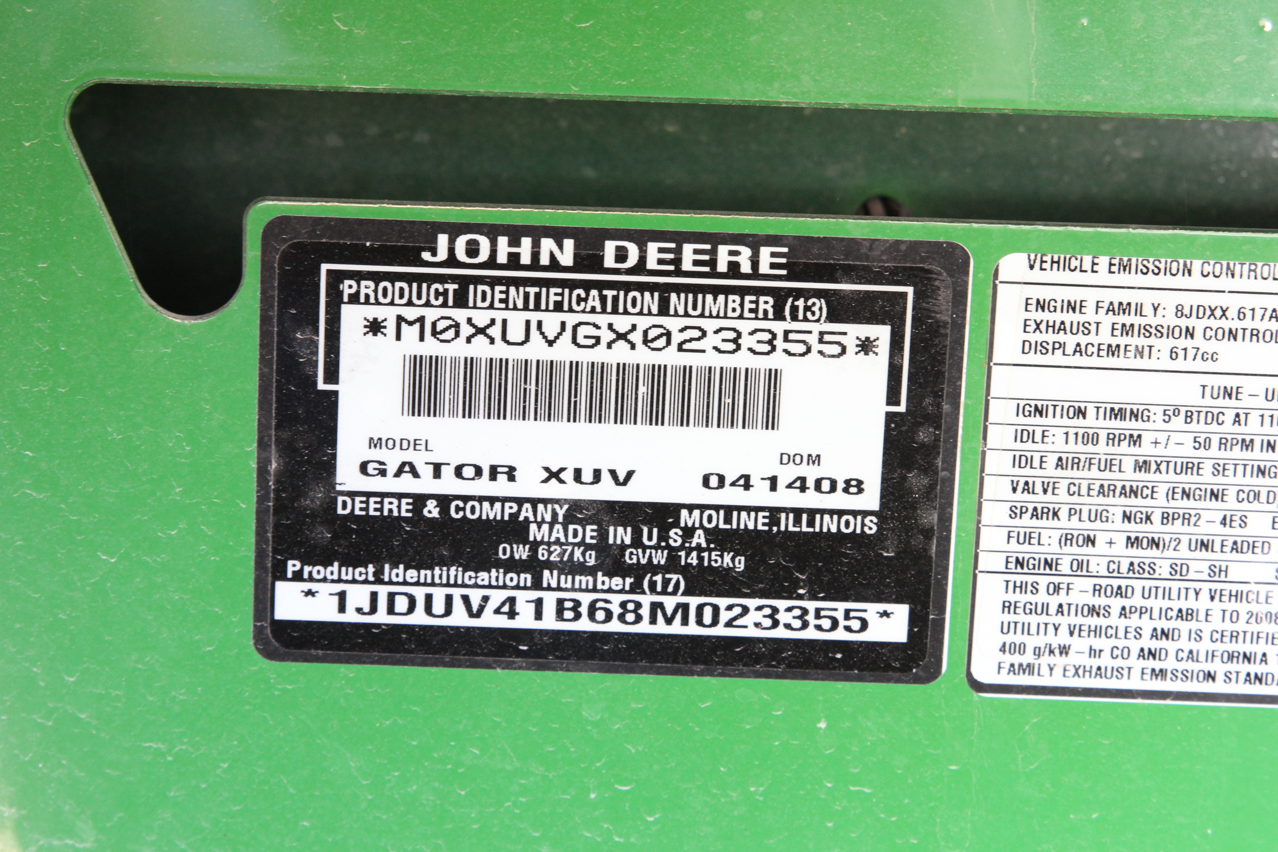 John Deere 620i Gator XUV Outdoor Utility Vechicle