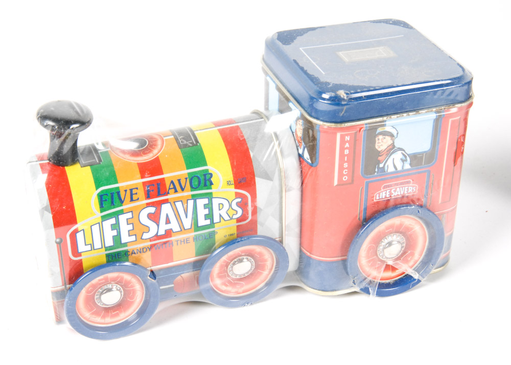 Trio of Vintage Tin Trains