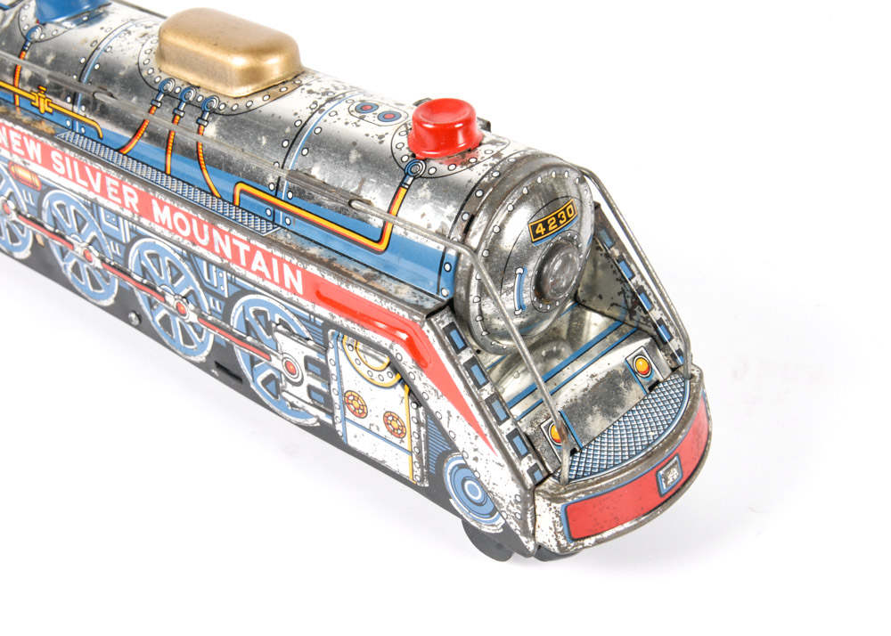 Trio of Vintage Tin Trains