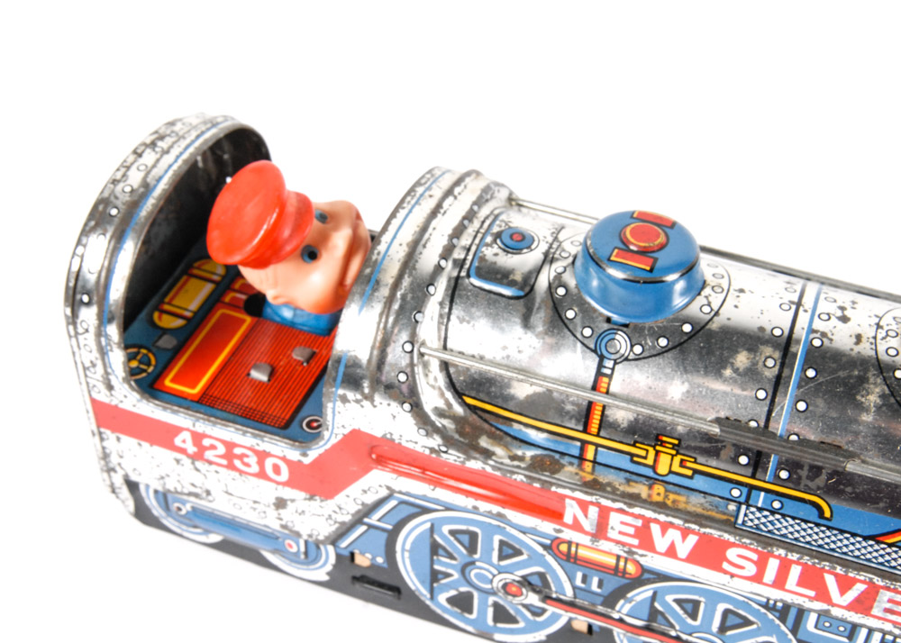 Trio of Vintage Tin Trains