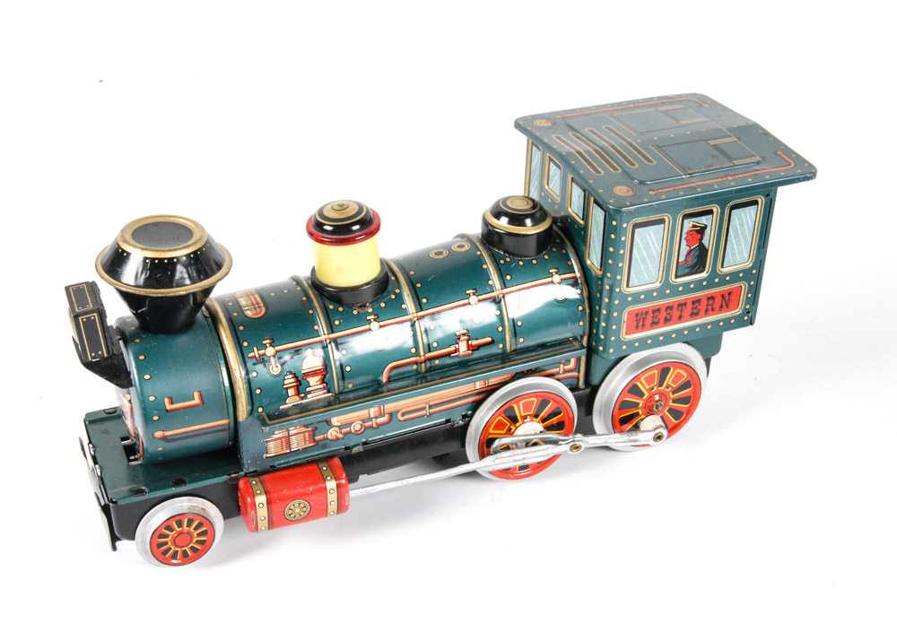 Trio of Vintage Tin Trains