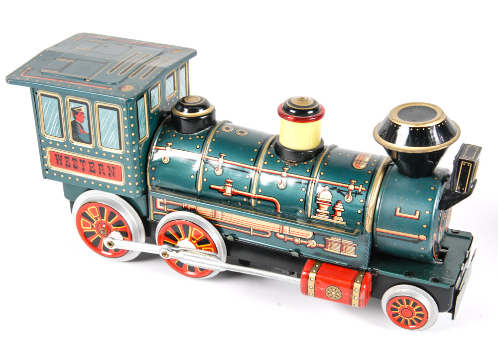 Trio of Vintage Tin Trains