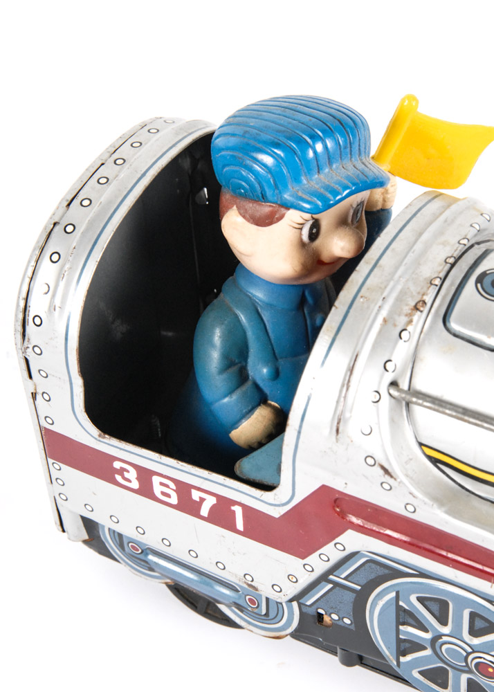 Trio of Vintage Tin Trains