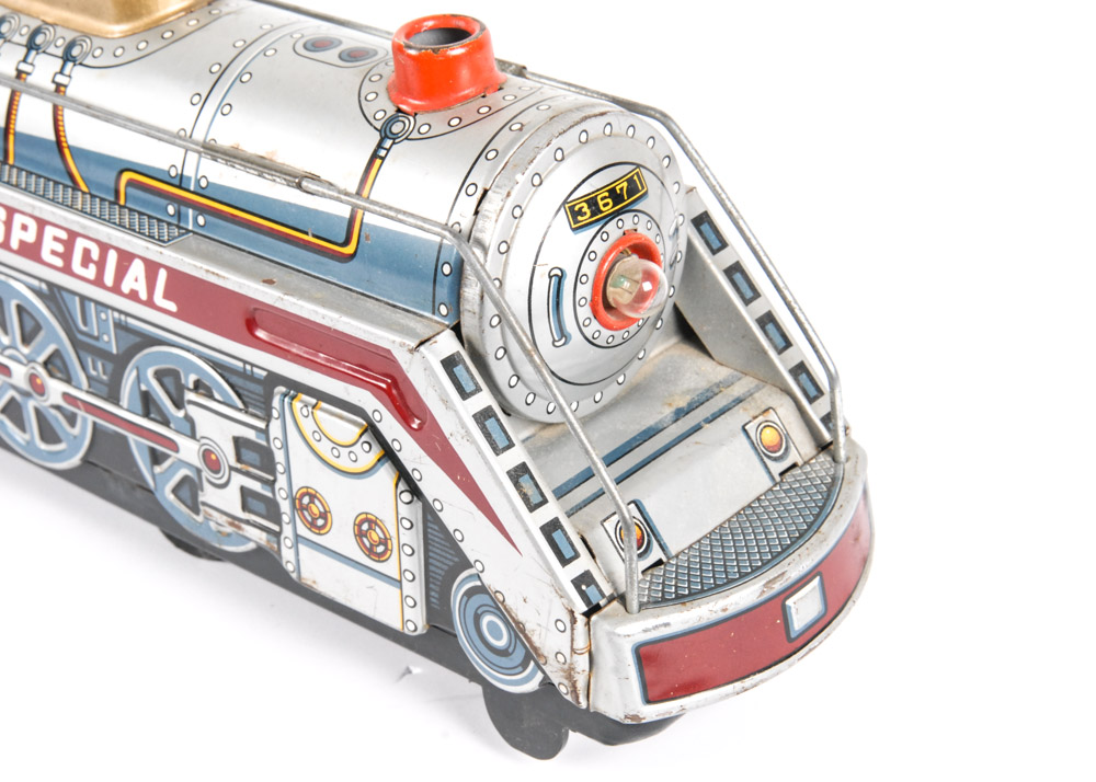 Trio of Vintage Tin Trains