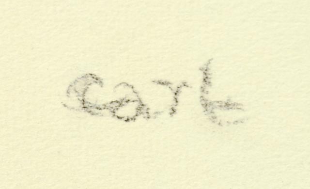 Evelyn Levy Shaw Original Charcoal Drawing "Carl"