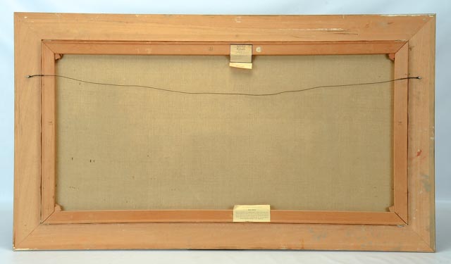 Hans Waller Vintage Oil on Canvas Landscape Painting