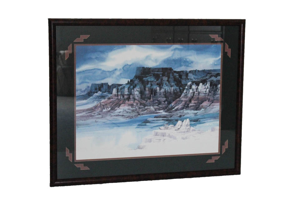 Michael Atkinson Photo Offset Lithograph "Emerald Mesa"
