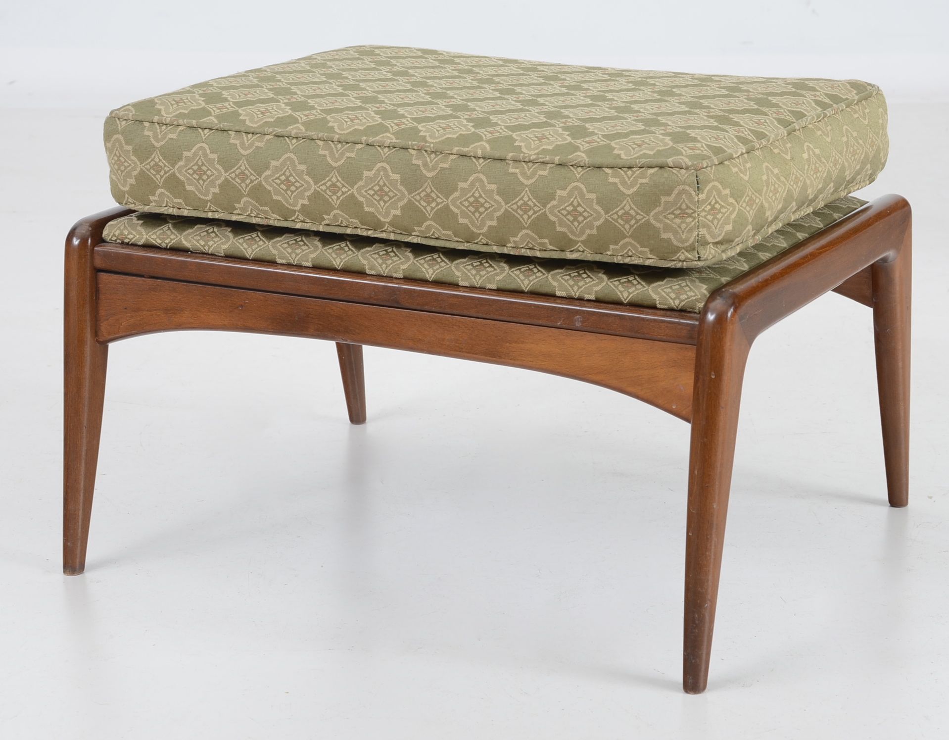 Pair of Danish Modern Lounge Chairs with Footstool