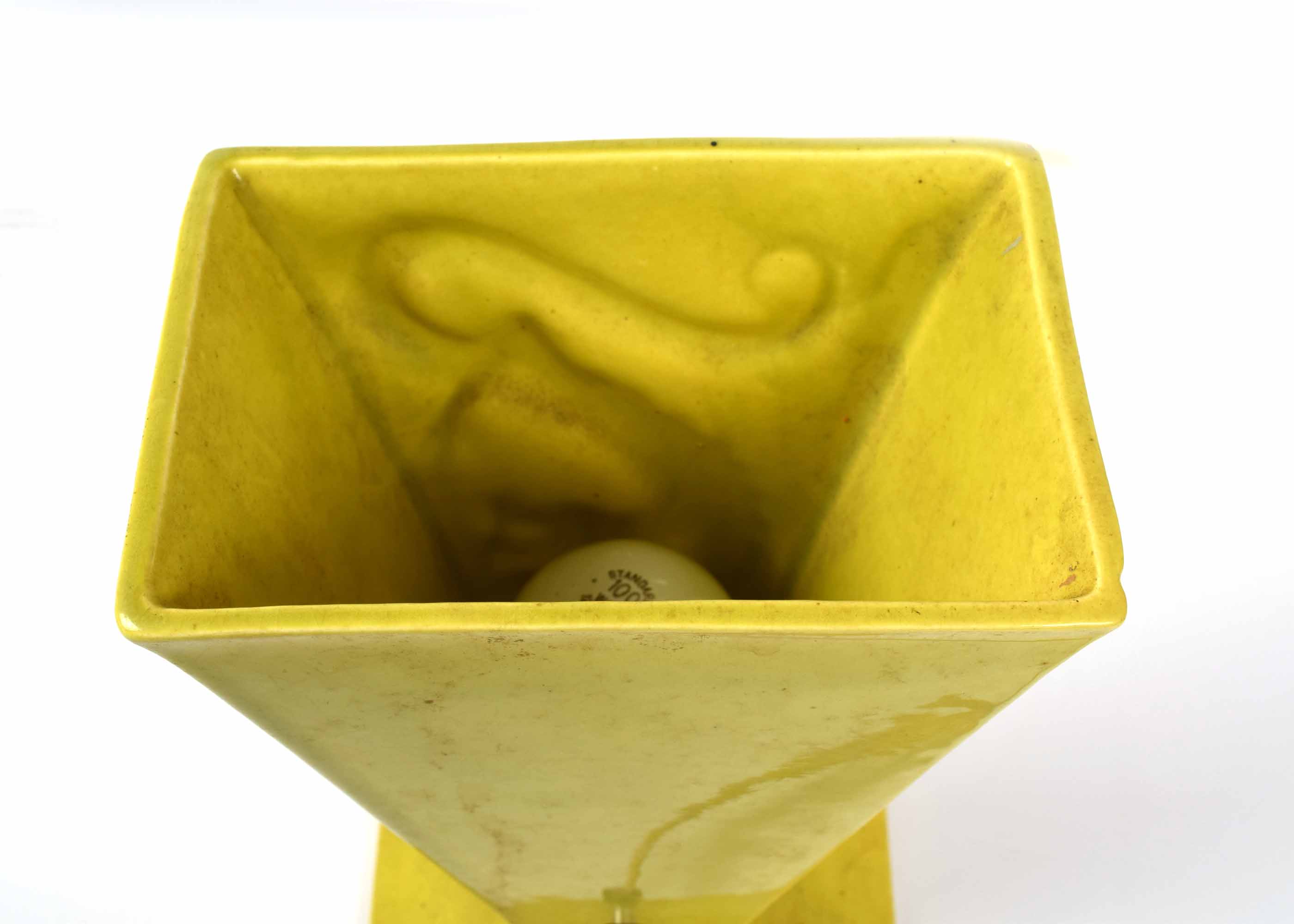 Vintage 1950 Walsco TV Lamp with Embossed Dragon