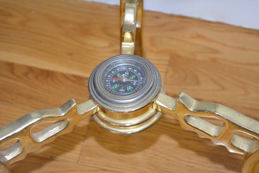 Floor Standing World Globe With Gemstone Inlay