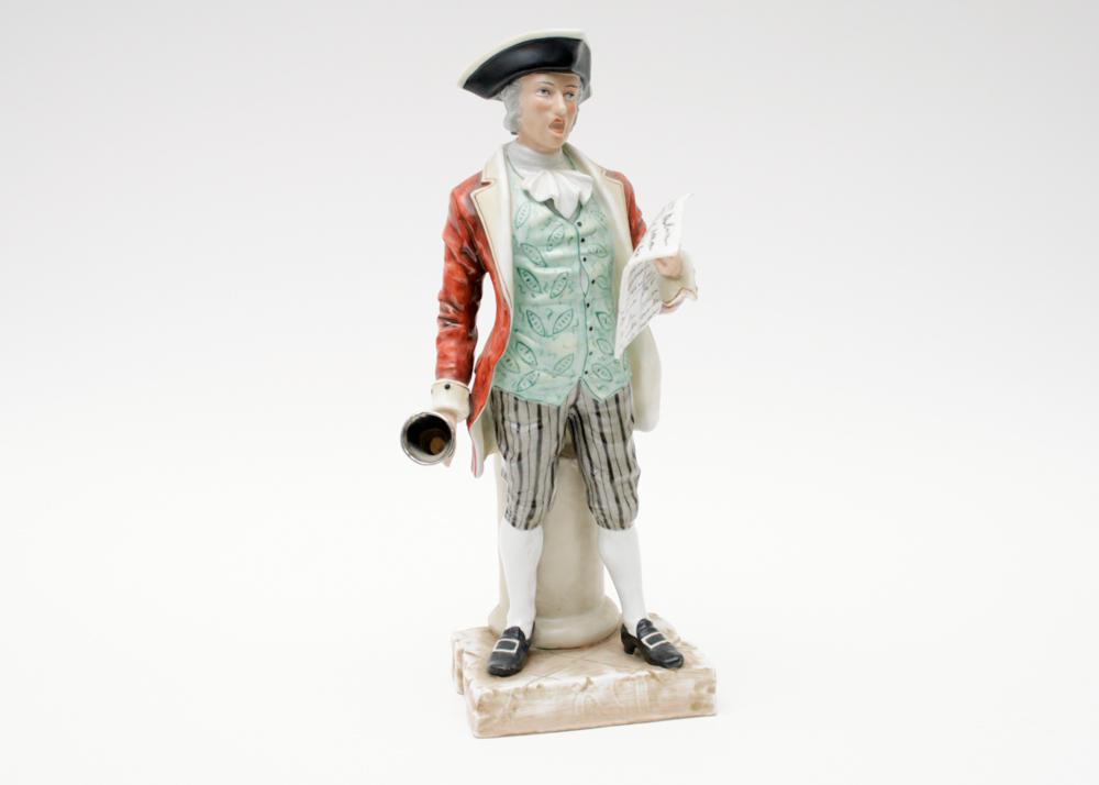 Andrea "Town Crier" Hand Painted Figurine
