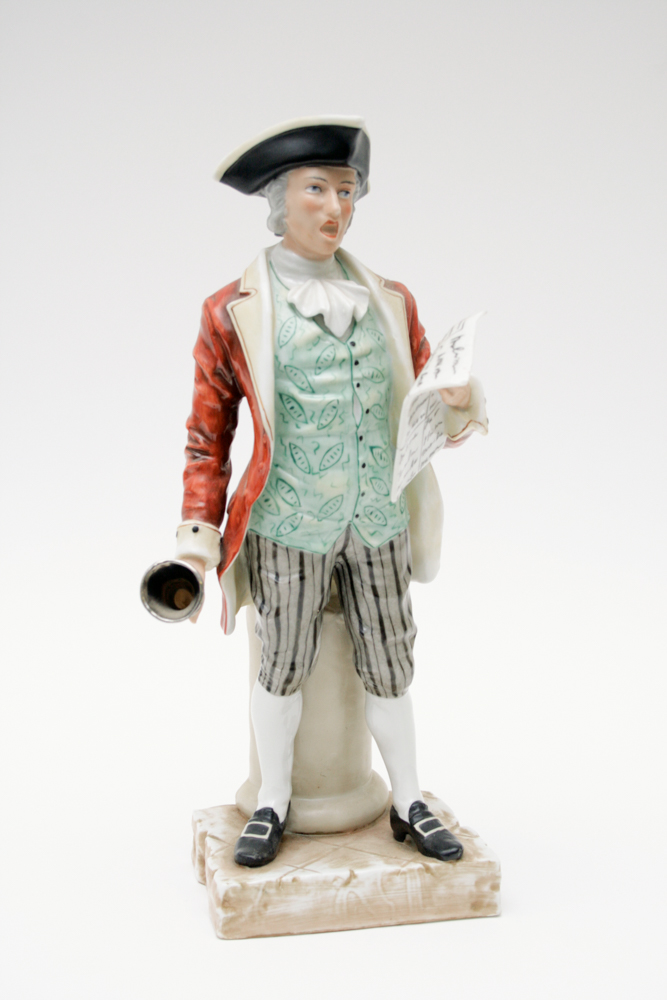 Andrea "Town Crier" Hand Painted Figurine
