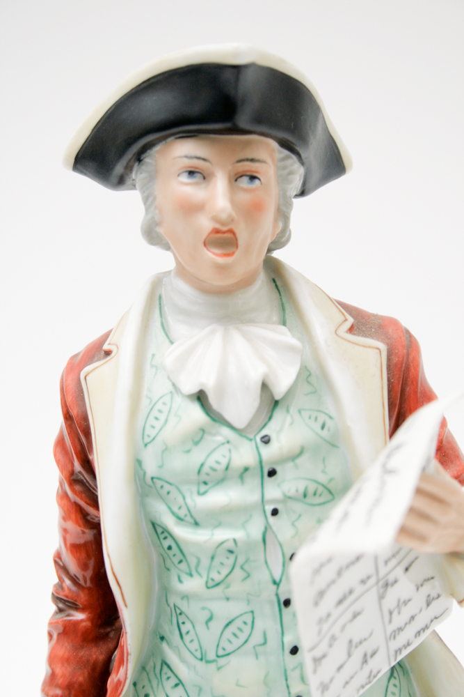 Andrea "Town Crier" Hand Painted Figurine