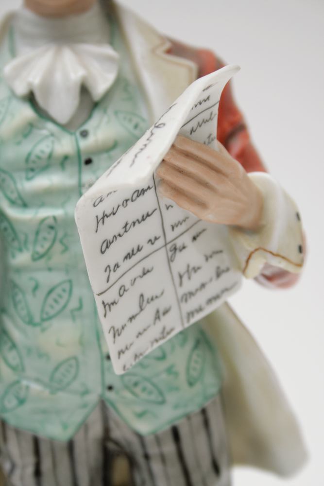 Andrea "Town Crier" Hand Painted Figurine