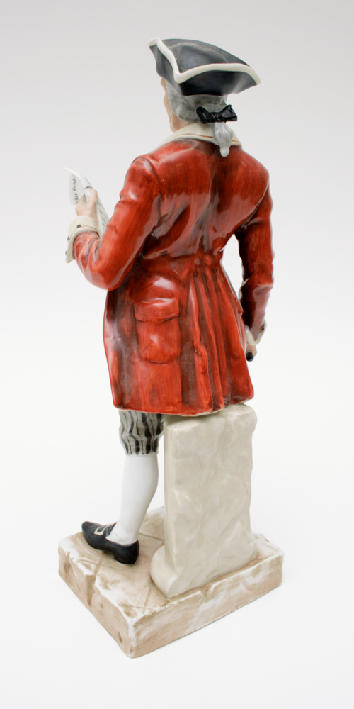 Andrea "Town Crier" Hand Painted Figurine
