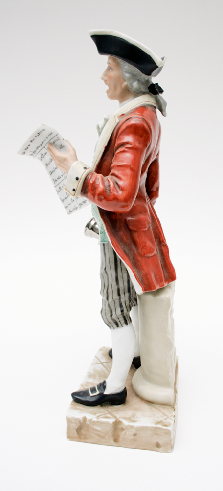 Andrea "Town Crier" Hand Painted Figurine