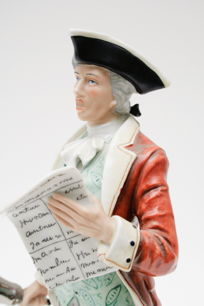 Andrea "Town Crier" Hand Painted Figurine