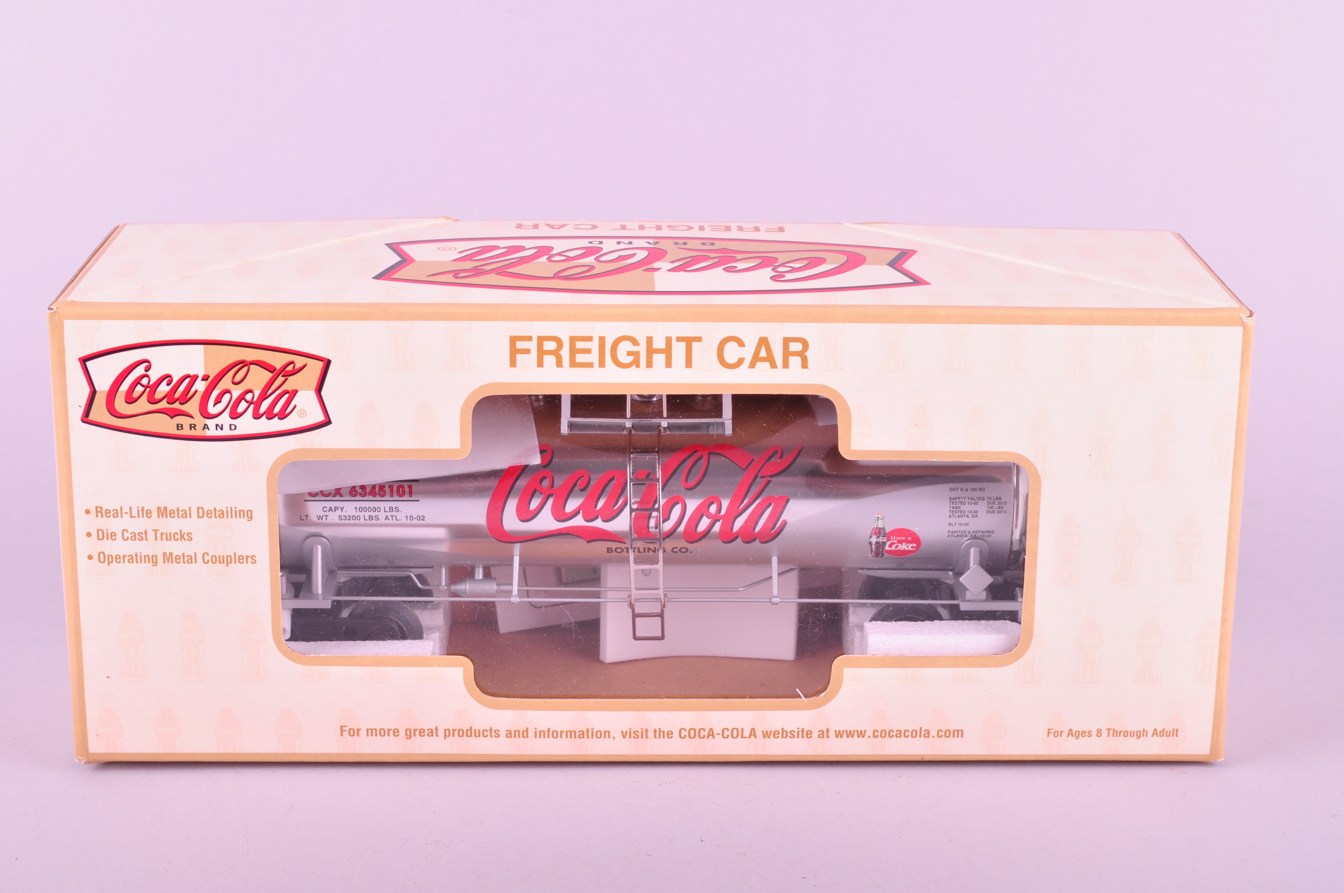 Coca-Cola Freight Car with Trio of Train Accessories