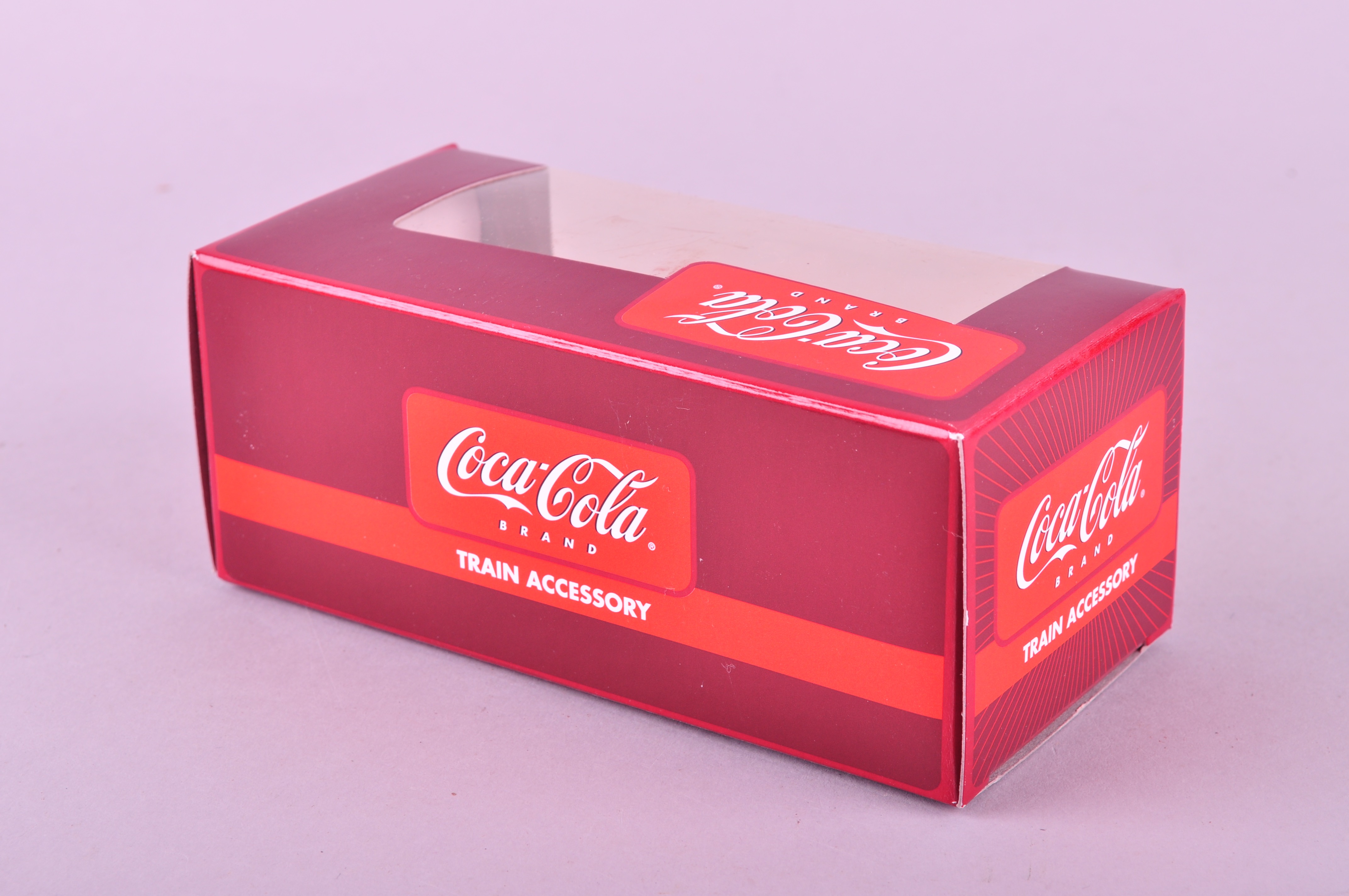 Coca-Cola Freight Car with Trio of Train Accessories
