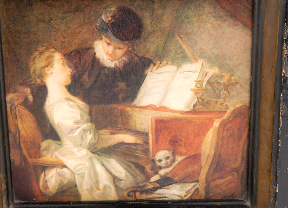 Giclee of Jean-Honore Fragonard's "The Music Lesson"