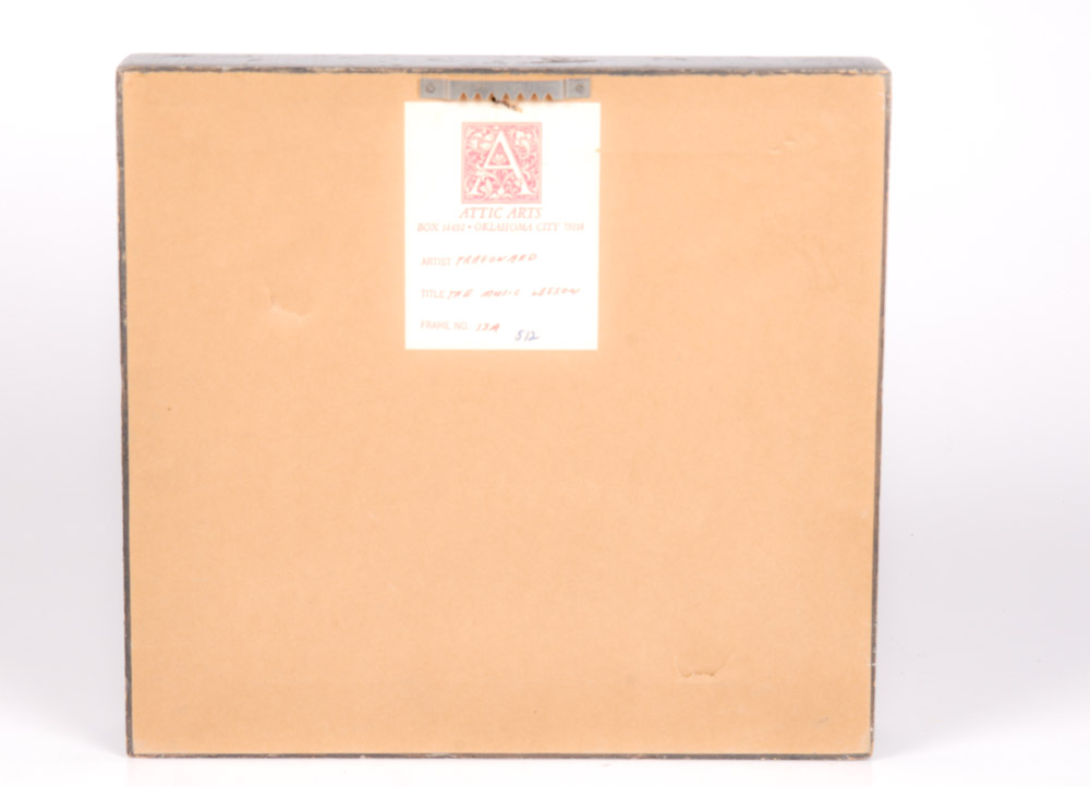 Giclee of Jean-Honore Fragonard's "The Music Lesson"