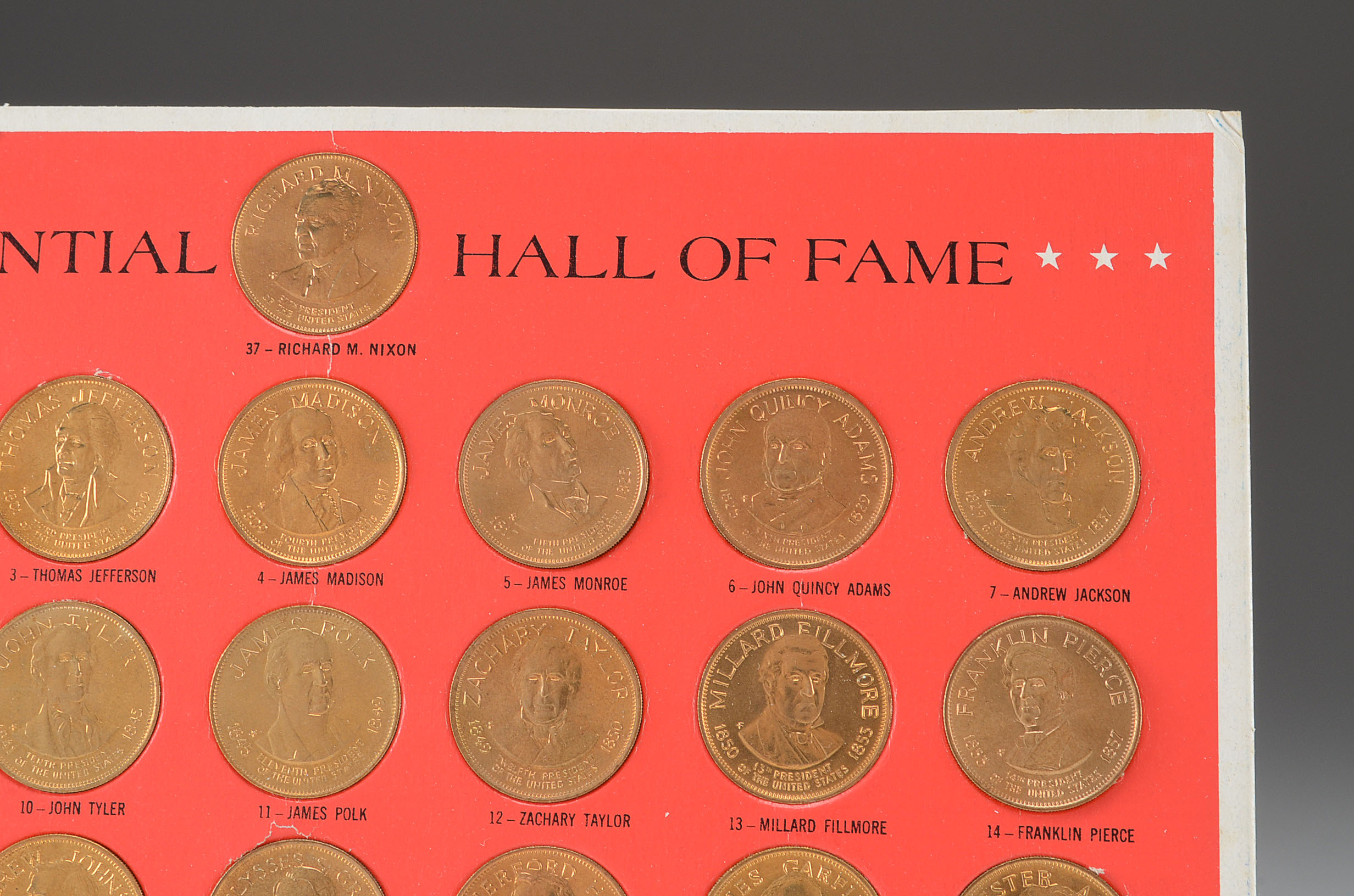 Set of Franklin Mint Presidential Coins