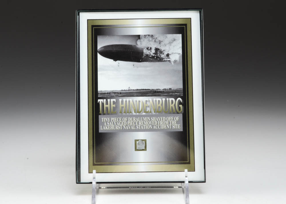 Framed Piece of the Hindenburg