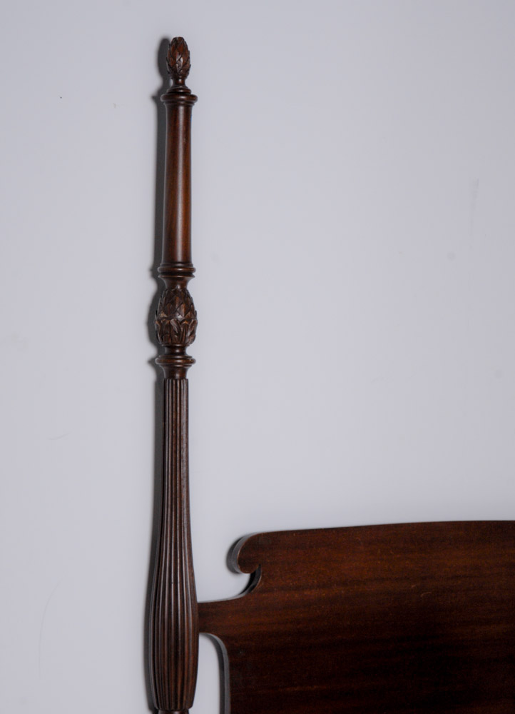 Full-Size Four Post Walnut Bed