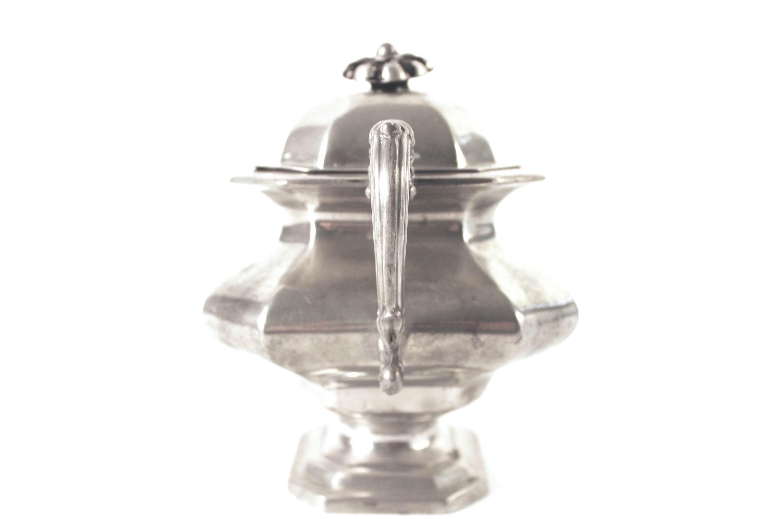 DIxon and Sons 19th Century Pewter Creamer, Bowl and Sugar Bowl