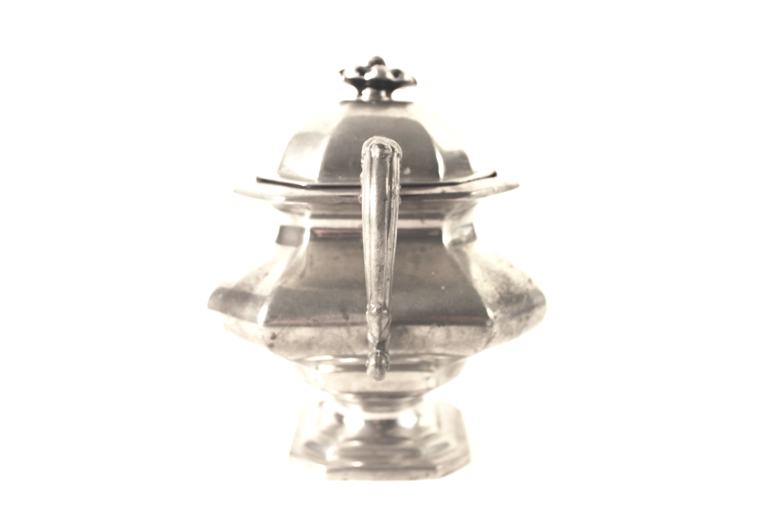 DIxon and Sons 19th Century Pewter Creamer, Bowl and Sugar Bowl