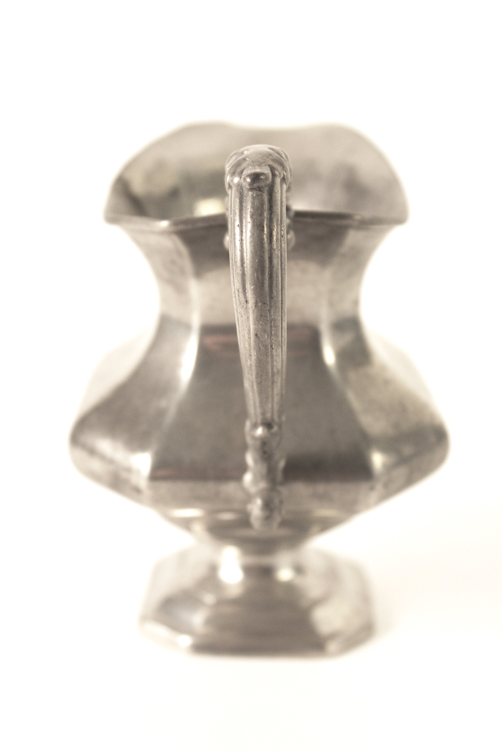DIxon and Sons 19th Century Pewter Creamer, Bowl and Sugar Bowl