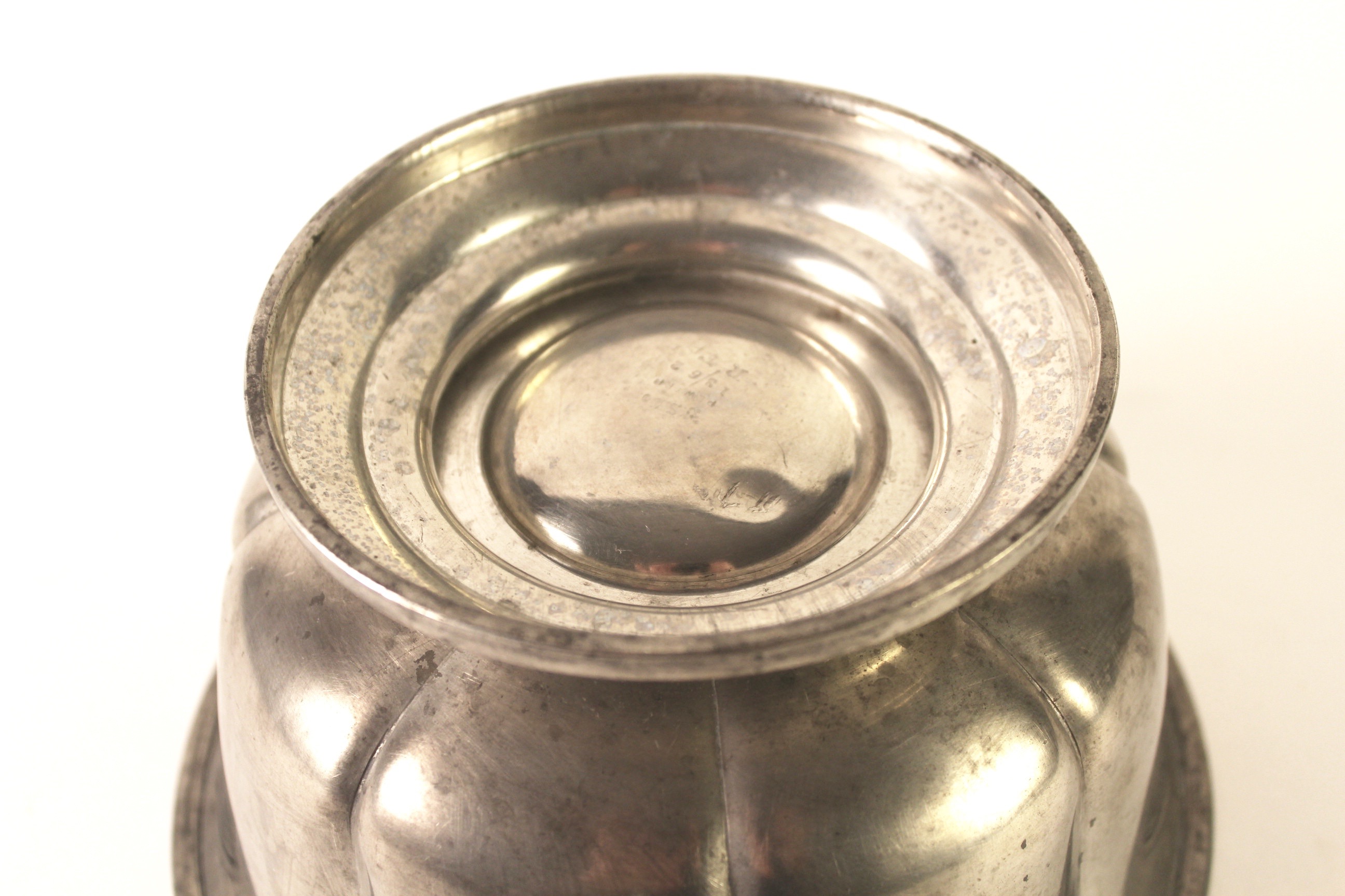 DIxon and Sons 19th Century Pewter Creamer, Bowl and Sugar Bowl