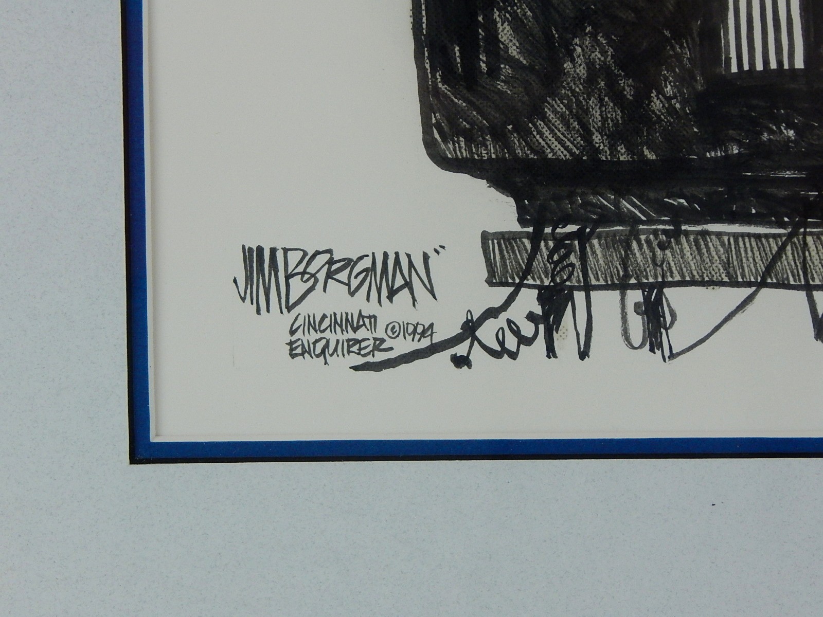 Original Jim Borgman Framed Illustration