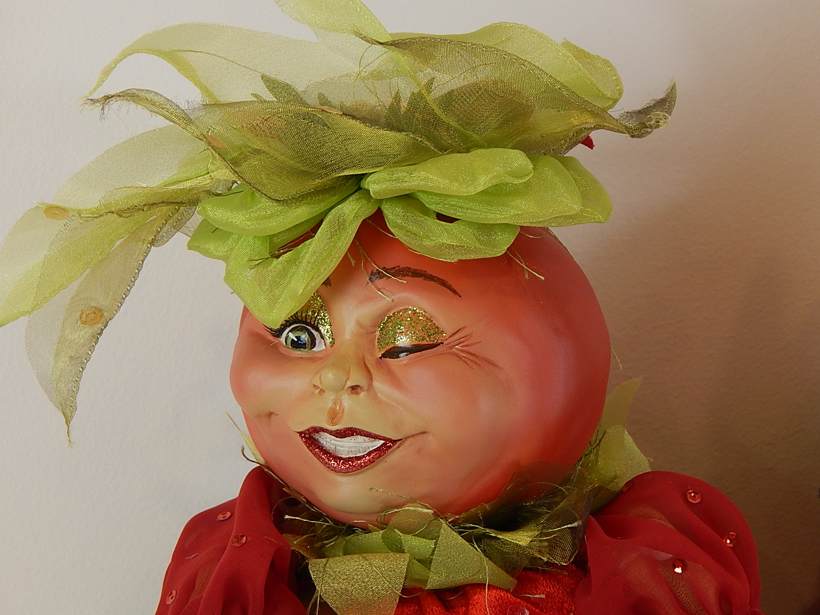 Wayne Kleski Vegetable Dolls - Retired Onion and Tomato