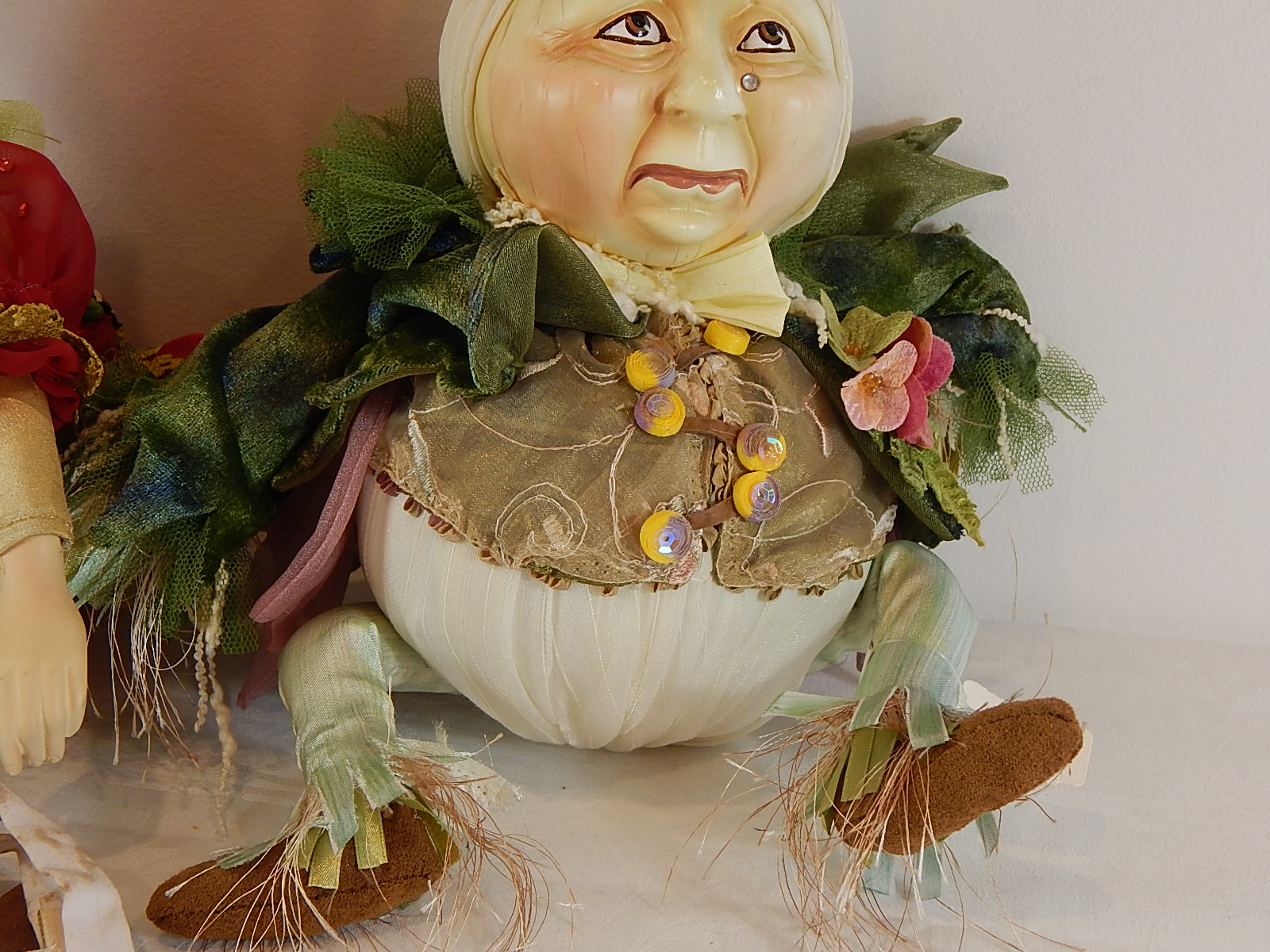 Wayne Kleski Vegetable Dolls - Retired Onion and Tomato