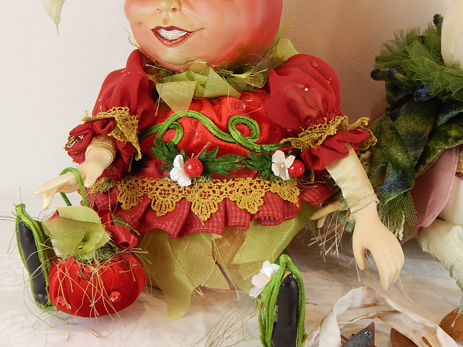 Wayne Kleski Vegetable Dolls - Retired Onion and Tomato