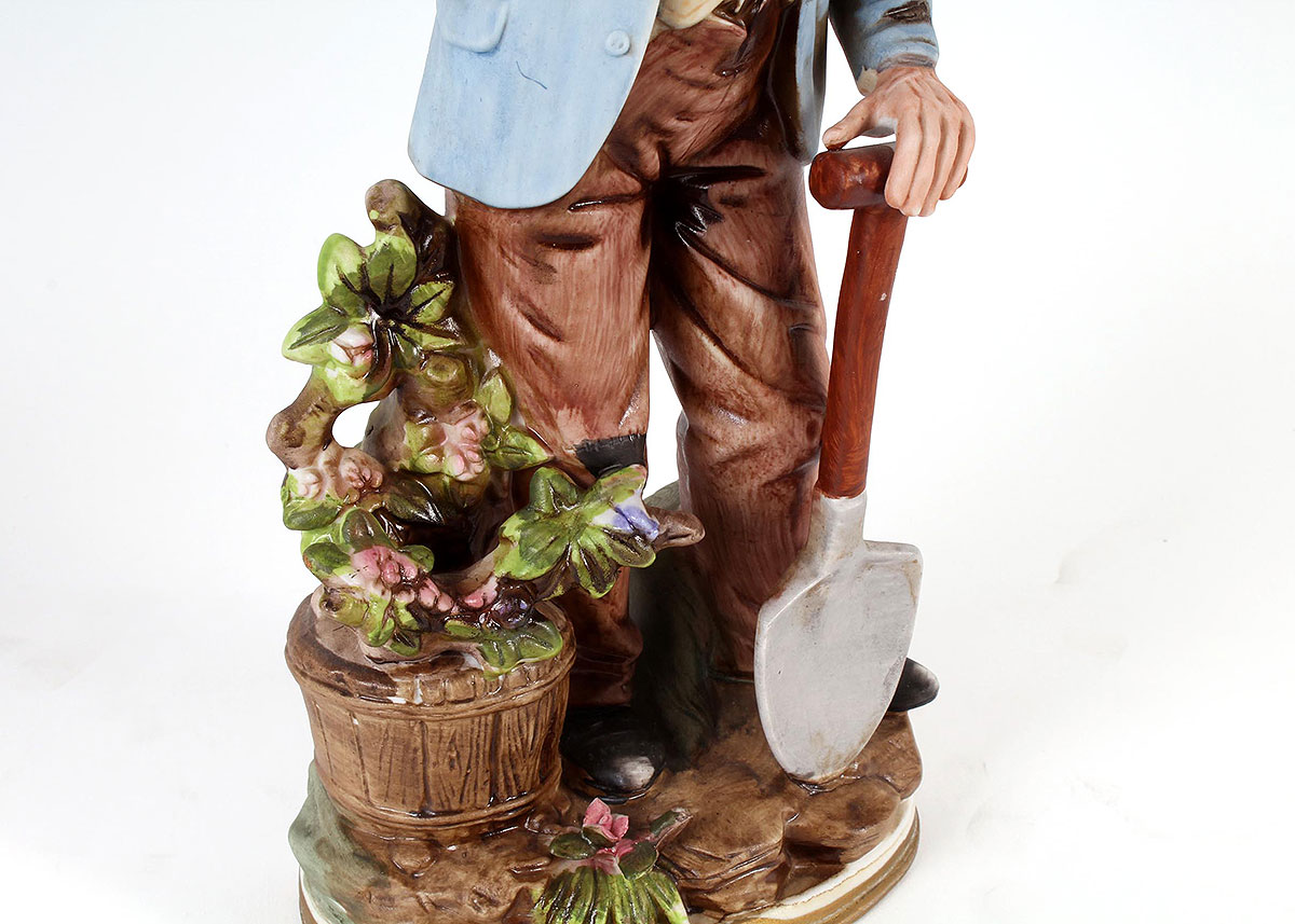 Homco Old Man and Old Woman Porcelain FIgurines