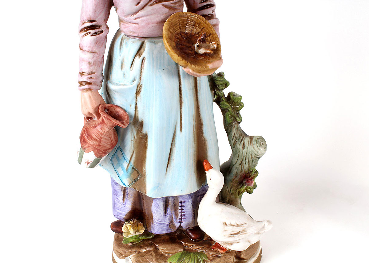 Homco Old Man and Old Woman Porcelain FIgurines