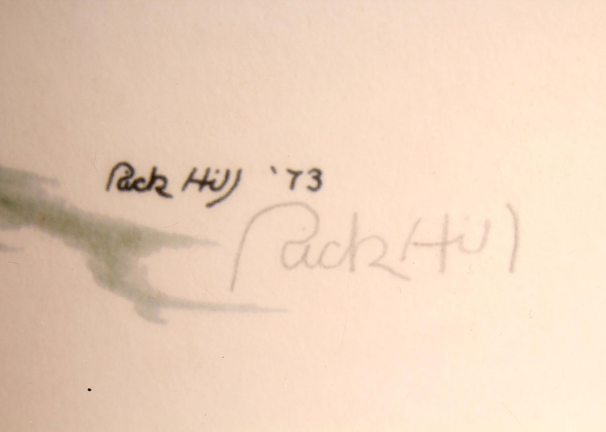 Four Framed Rick Hill Wildlife Offset Lithograph Prints