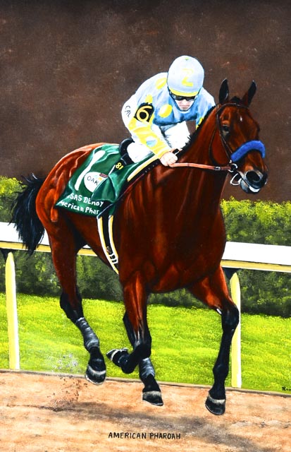 Ron Lightner Original Oil Painting "American Pharaoh"
