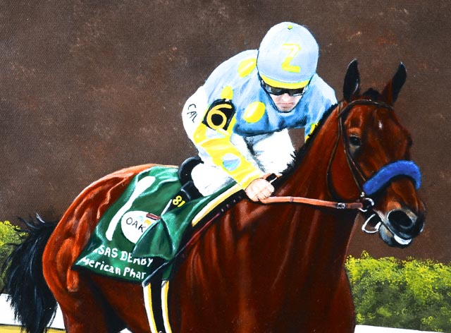 Ron Lightner Original Oil Painting "American Pharaoh"