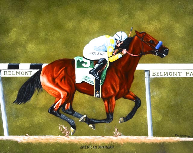 Ron Lightner Original Oil Painting "American Pharaoh"